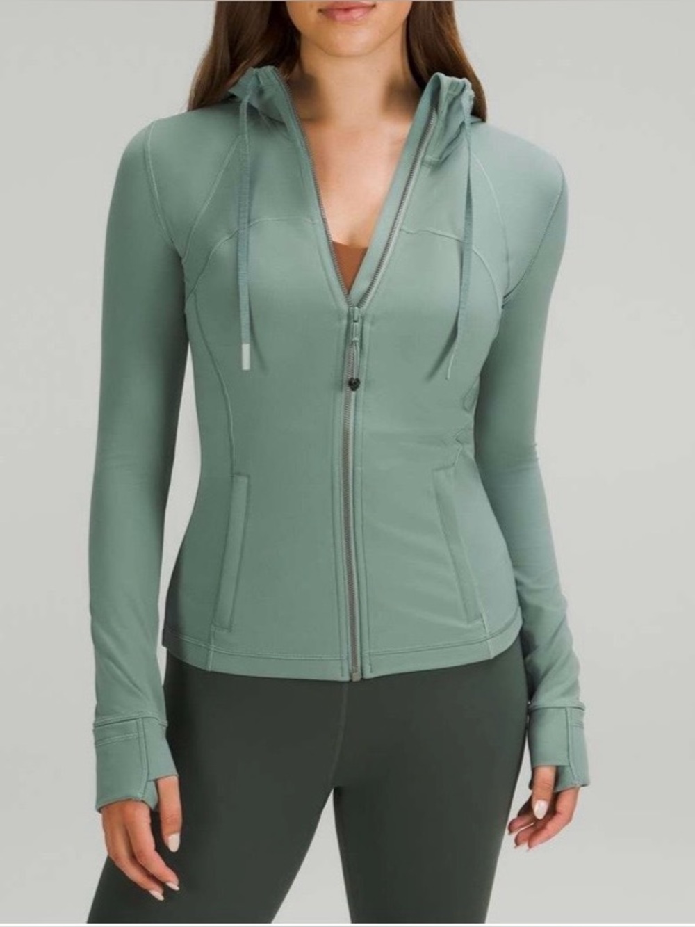 Lululemon Womens Hooded Define Jacket Nulu Sz 4 Tidewater Teal
